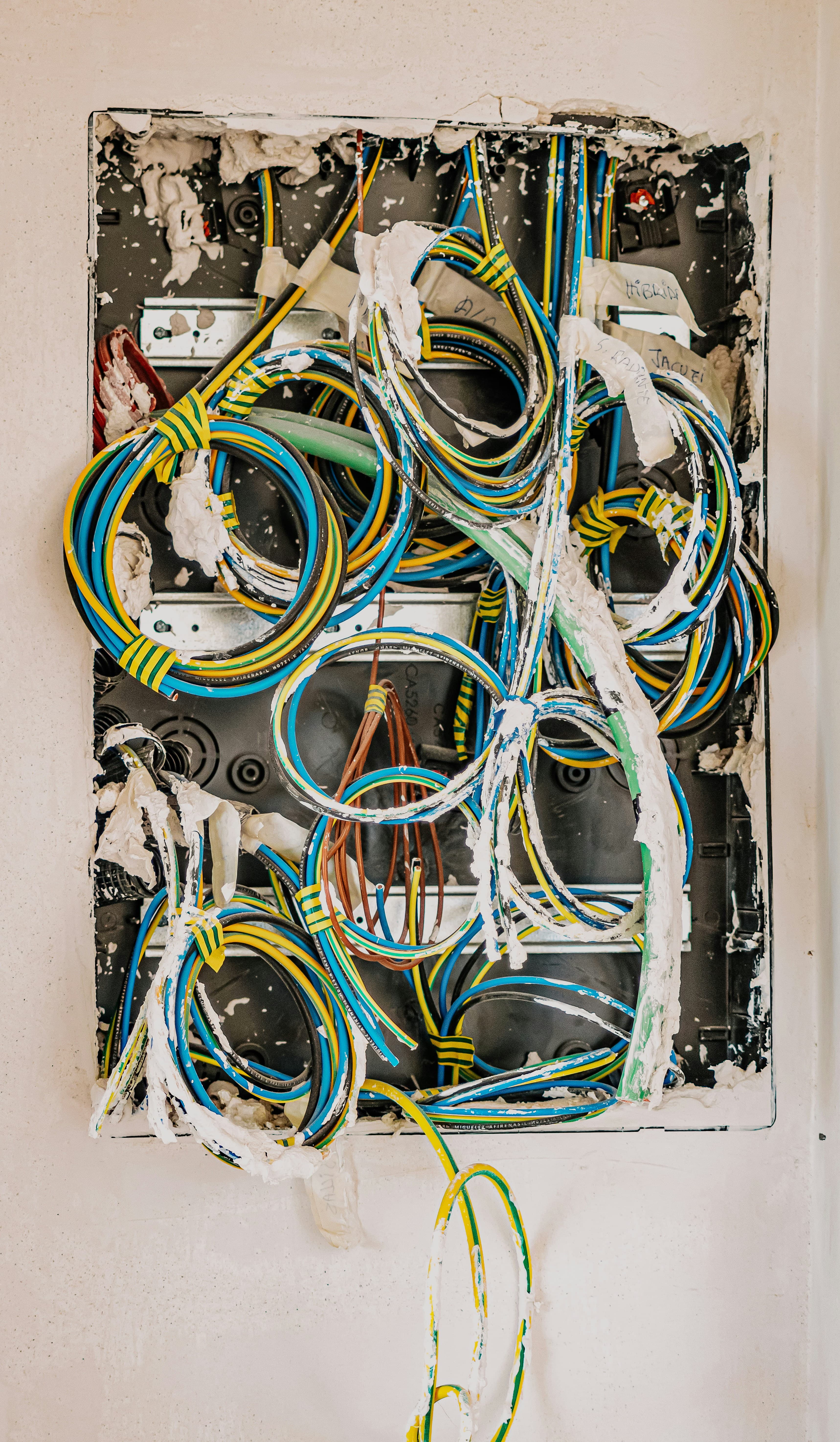 Cables eléctricos de colores